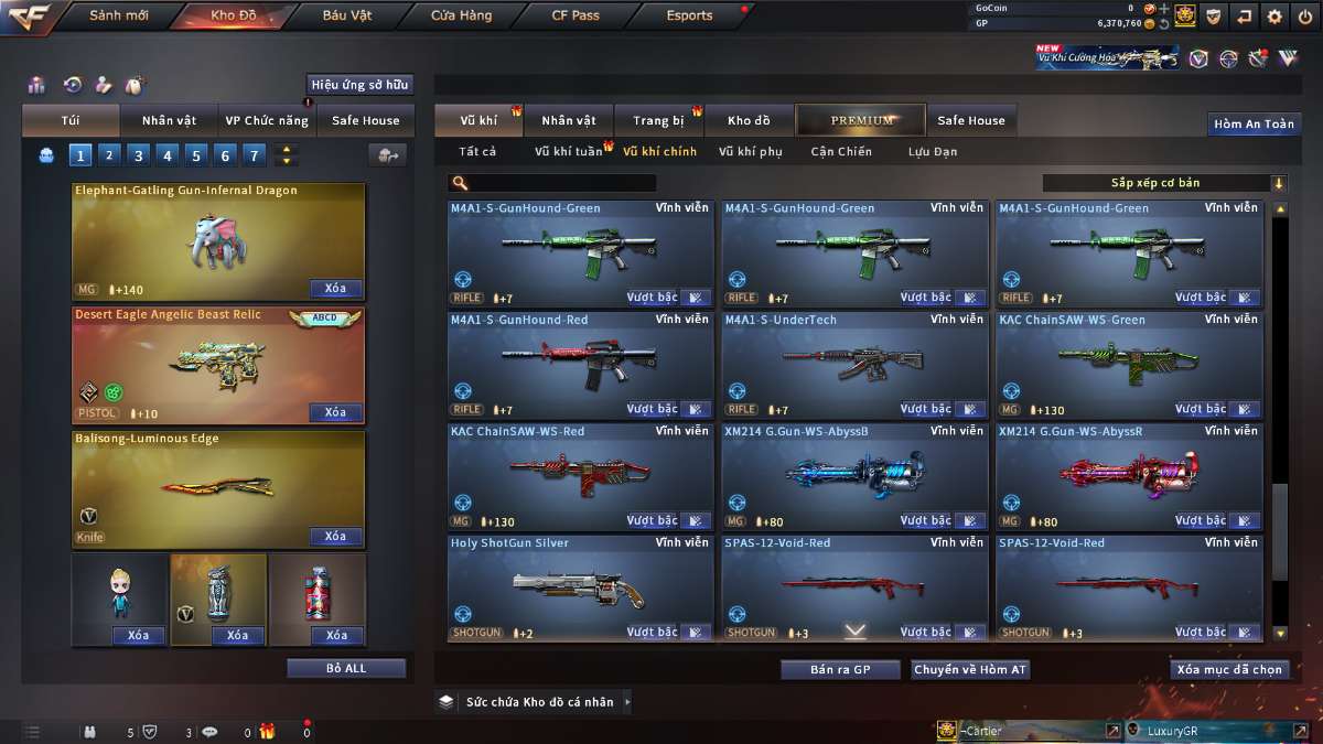 shop acc cf uy tin gia re